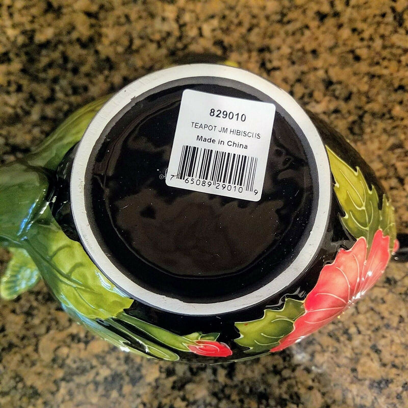 Load image into Gallery viewer, Hibiscus Teapot Ceramic Kitchen Decorative Collectable Blue Sky Goldminc