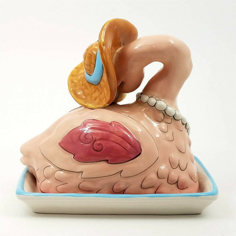Load image into Gallery viewer, Flamingo Butter Dish Keeper Decorative Kitchen Collectible Décor Goldminc
