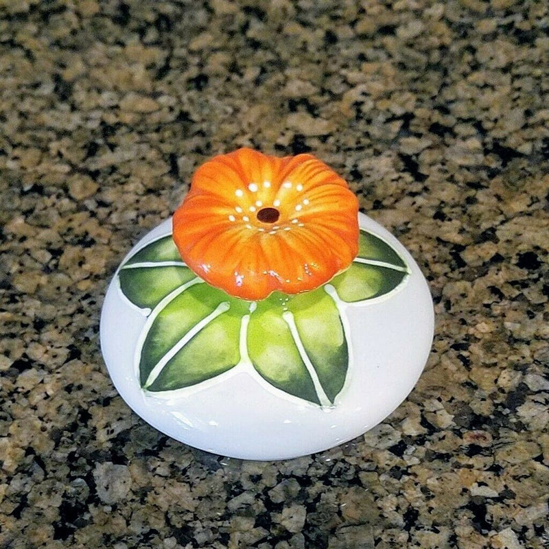 Load image into Gallery viewer, Gerbera Daisy Teapot Flower Garden Orange Ceramic Tea Pot by Blue Sky Goldminc