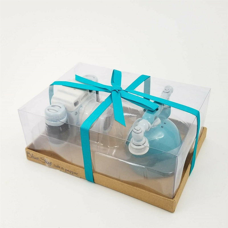 Load image into Gallery viewer, Salt Pepper Set Telephone and Camera Collectible Decorative Heather Goldminc