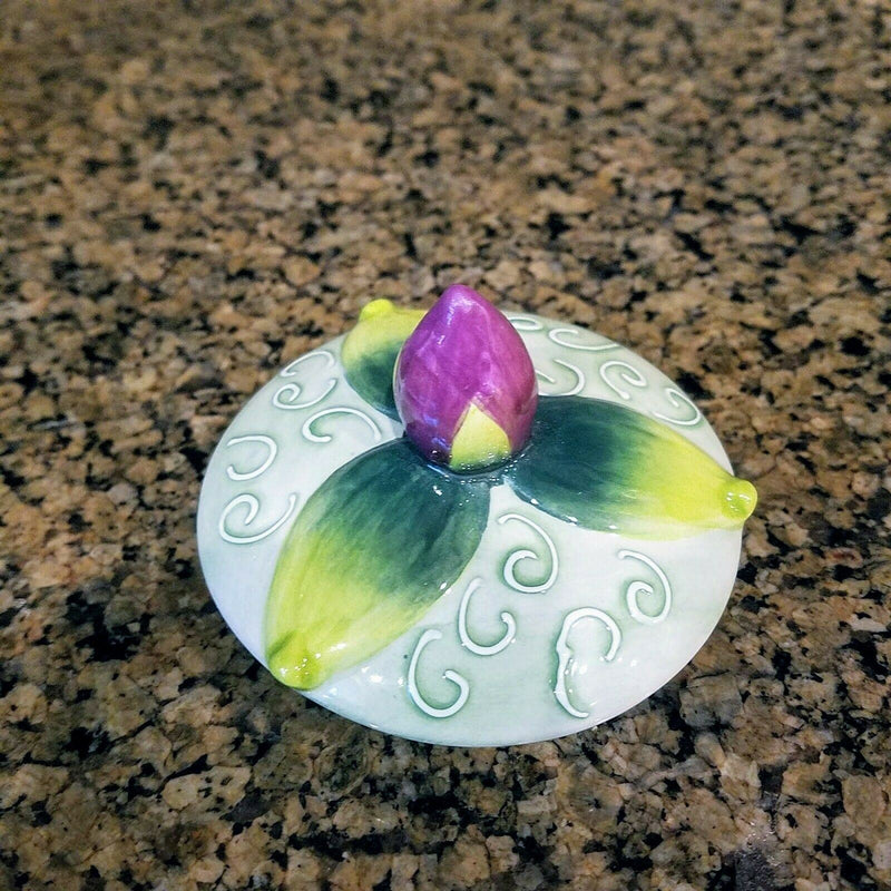 Load image into Gallery viewer, Tulip Teapot Ceramics Flower Collectable Tea Pot by Blue Sky Heather Goldminc