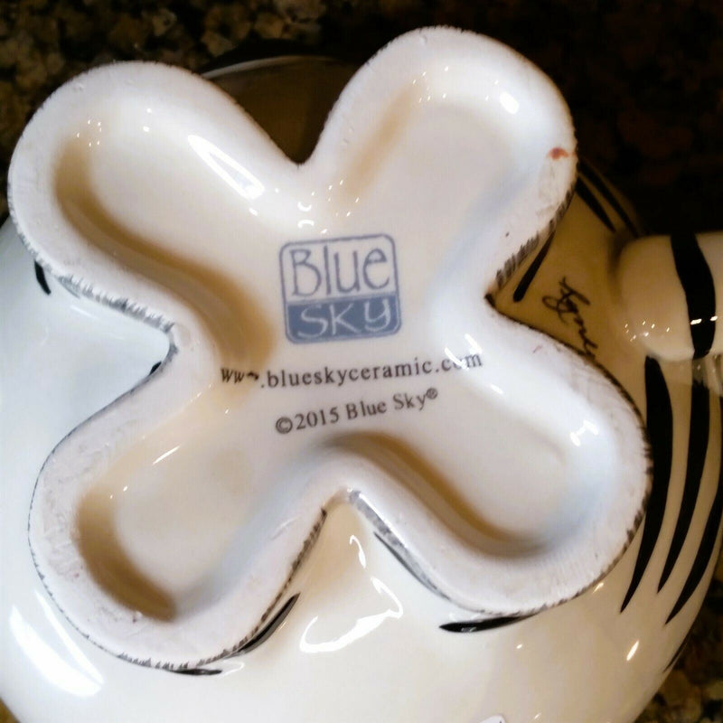 Load image into Gallery viewer, Zebra Tea for One Teapot Ceramics Animal Tea Pot by Blue Sky & Lynda Corneille