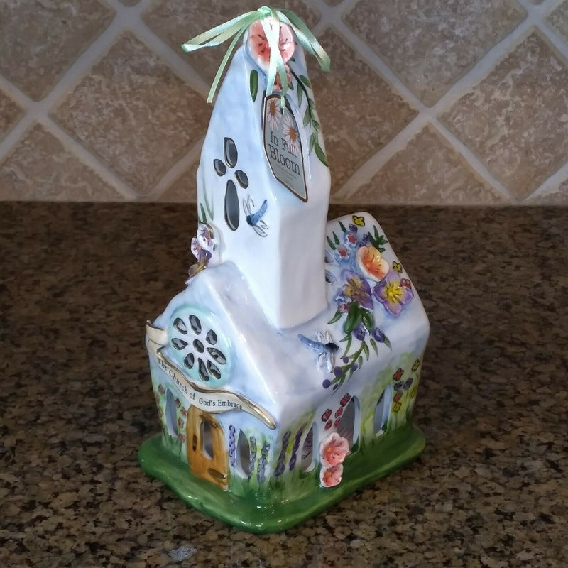 Load image into Gallery viewer, Easter Church Tealight Candle Holder By In Full Bloom Blue Sky Clayworks