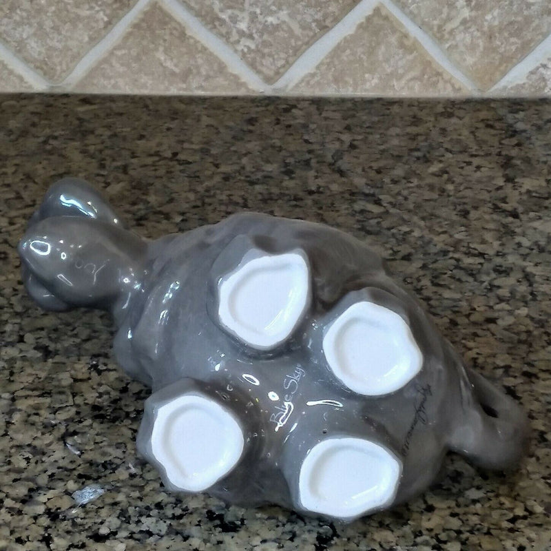 Load image into Gallery viewer, Hippo Teapot Collectible Decorative Home Decor Blue Sky Clayworks