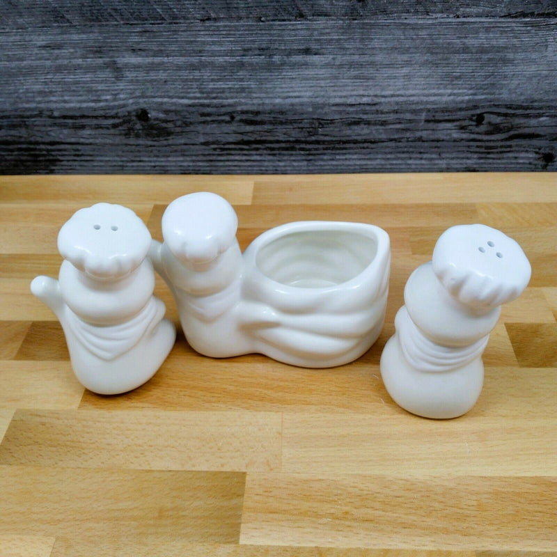 Load image into Gallery viewer, Pillsbury Doughboy Salt And Pepper Shaker Set With Toothpick Holder