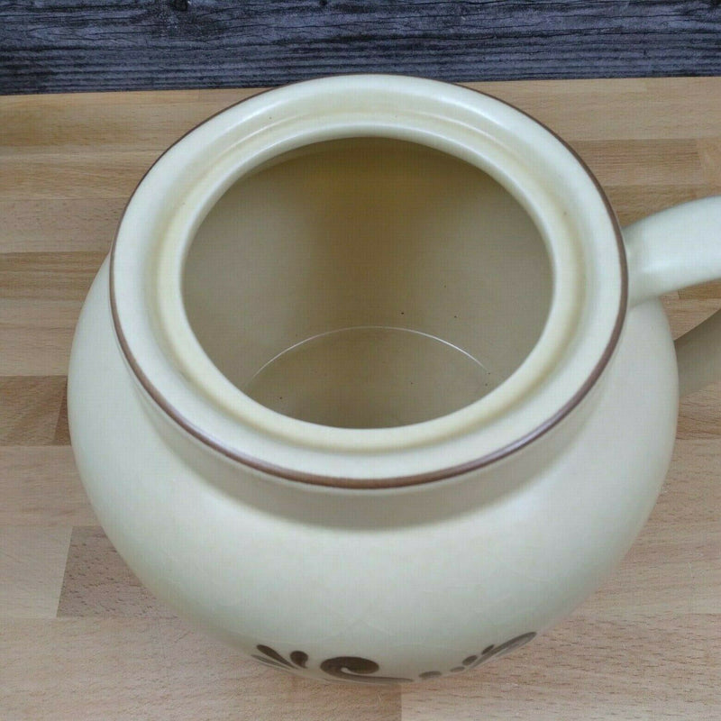 Load image into Gallery viewer, Pfaltzgraff Village Bean Pot One Handle Lid USA 70 Pottery Décor Castle Mark