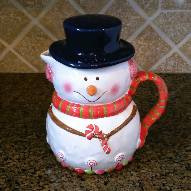 Load image into Gallery viewer, Studio Nova Whimsical Snowman Pitcher Carafe