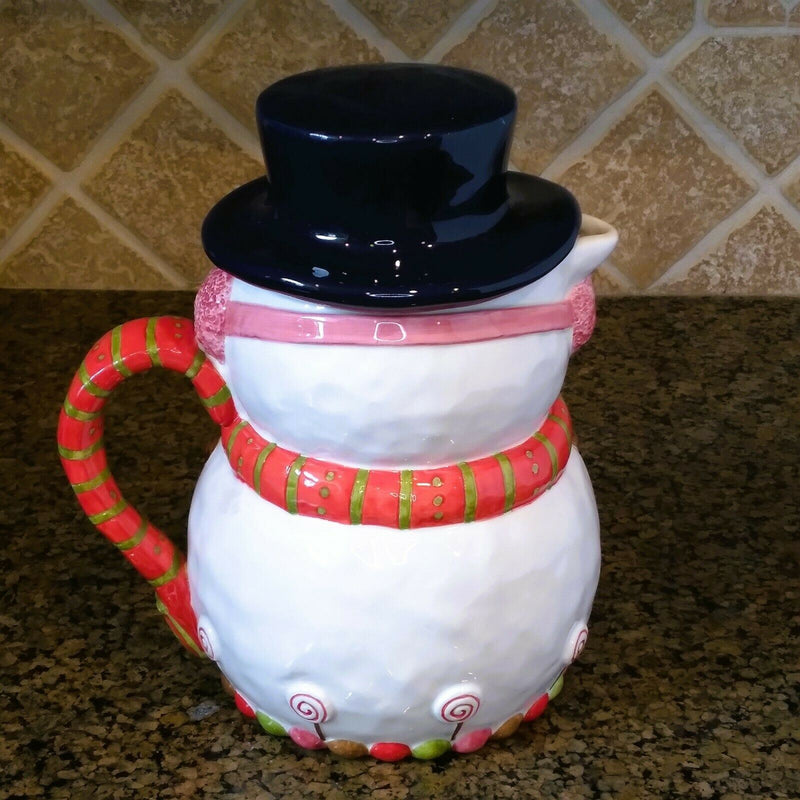 Load image into Gallery viewer, Studio Nova Whimsical Snowman Pitcher Carafe