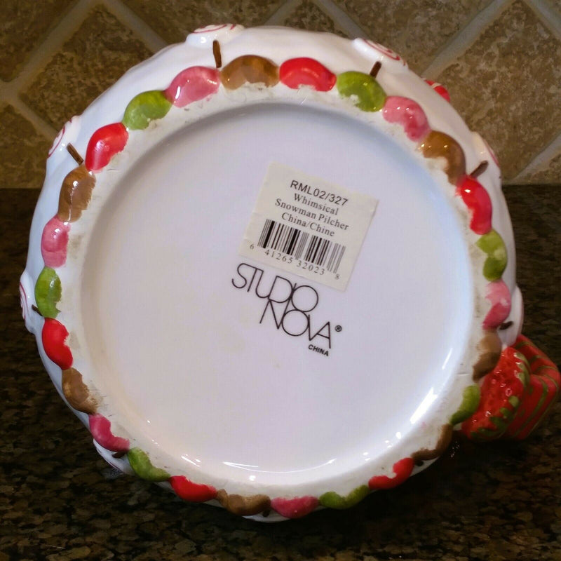 Load image into Gallery viewer, Studio Nova Whimsical Snowman Pitcher Carafe