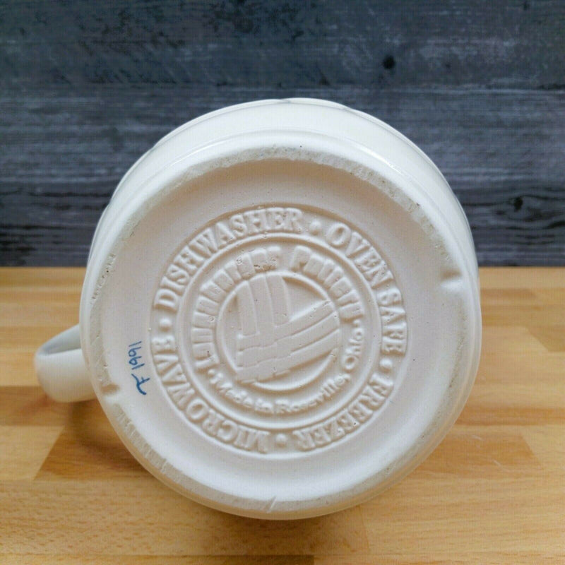 Load image into Gallery viewer, Longaberger Pitcher 32 oz 1qt Woven Traditions Classic Blue Carafe