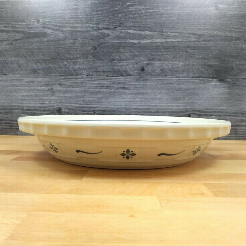 Load image into Gallery viewer, Longaberger Pie Baking Plate 10 inch Woven Traditions Classic Blue