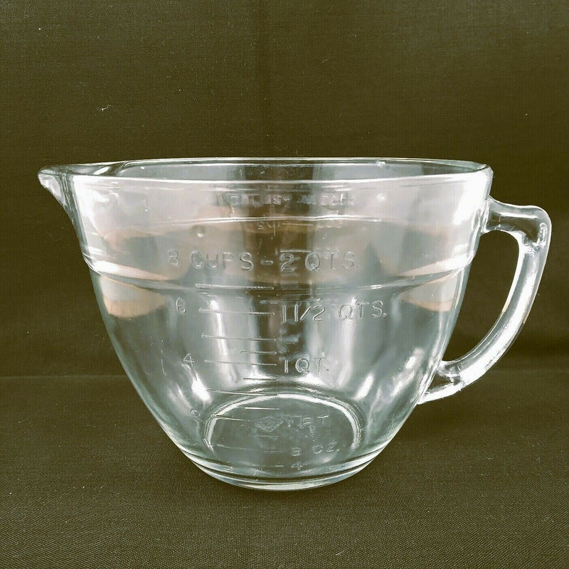 Load image into Gallery viewer, Anchor Hocking Clear Glass 2 Quart Measuring Batter Bowl