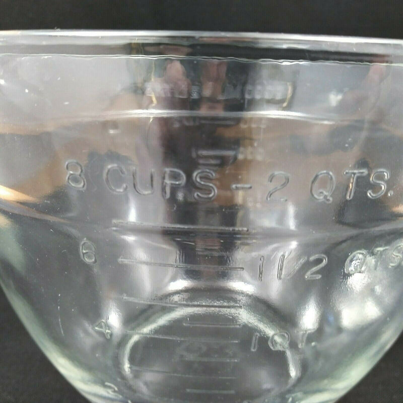 Load image into Gallery viewer, Anchor Hocking Clear Glass 2 Quart Measuring Batter Bowl