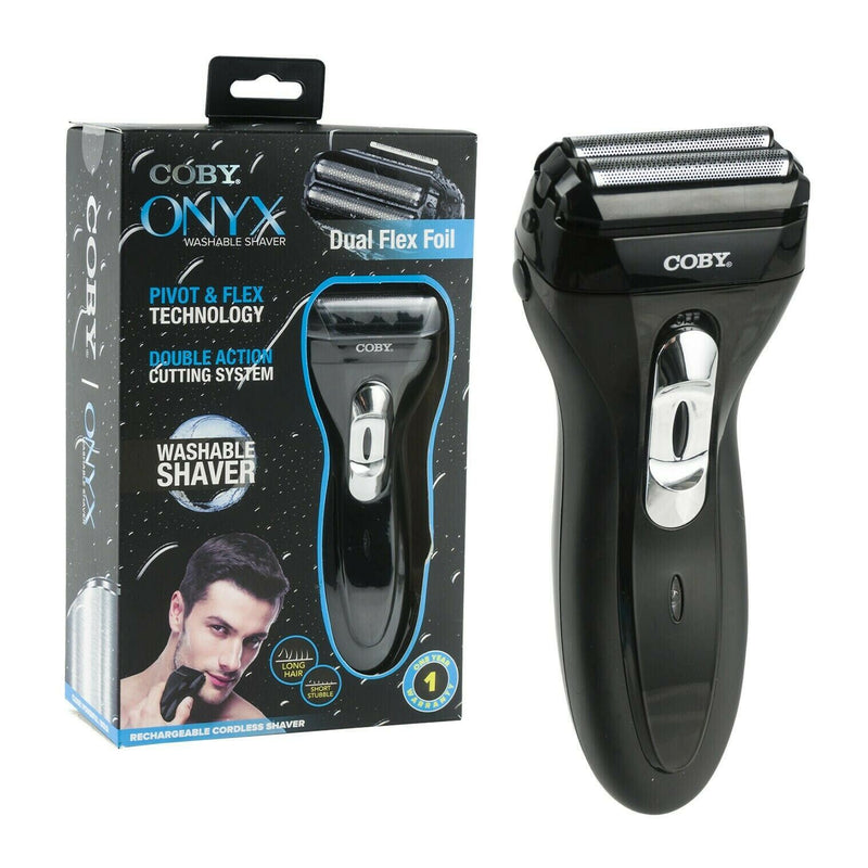 Load image into Gallery viewer, Coby Onyx Shaver Washable Trimmer Cordless Rechargeable For Face And Body $19.99