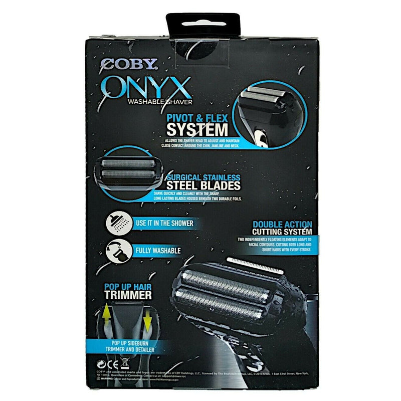 Load image into Gallery viewer, Coby Onyx Shaver Washable Trimmer Cordless Rechargeable For Face And Body $19.99
