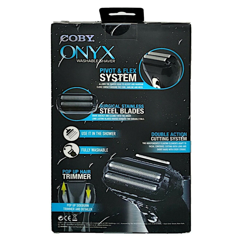 Load image into Gallery viewer, Coby Onyx Shaver Washable Trimmer Cordless Rechargeable For Face And Body $19.99