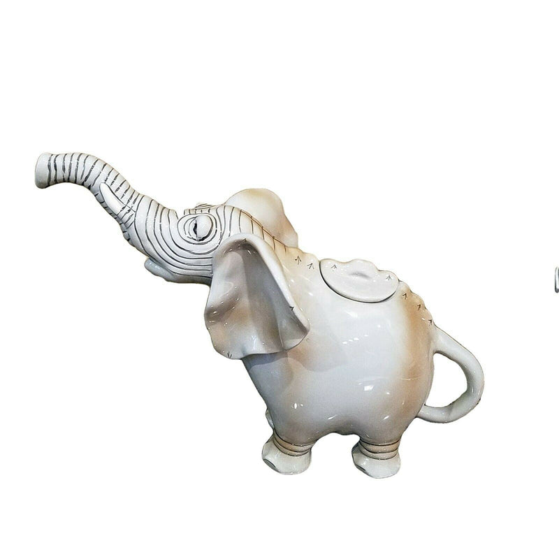 Load image into Gallery viewer, Elephant Teapot Ceramic Blue Sky Heather Goldminc Kitchen Decor