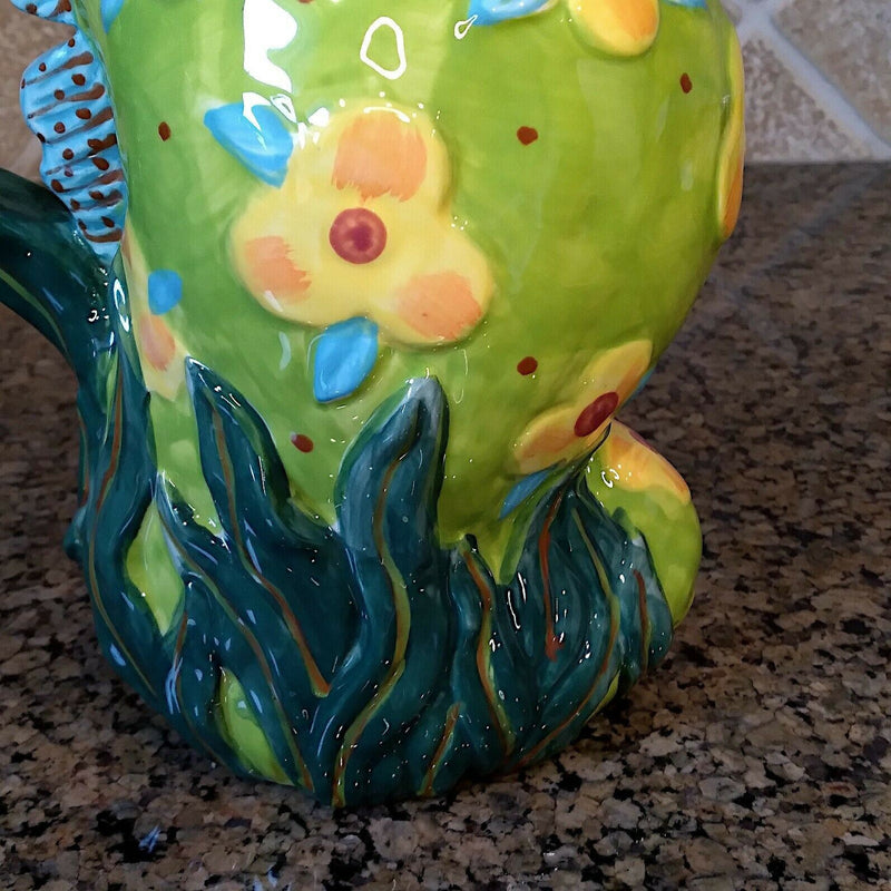 Load image into Gallery viewer, Seahorse Teapot Decorative Kitchen Sea Life Decor Blue Sky By Diane