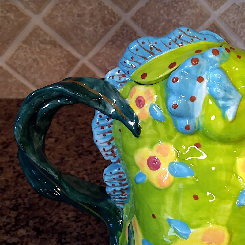 Load image into Gallery viewer, Seahorse Teapot Decorative Kitchen Sea Life Decor Blue Sky By Diane