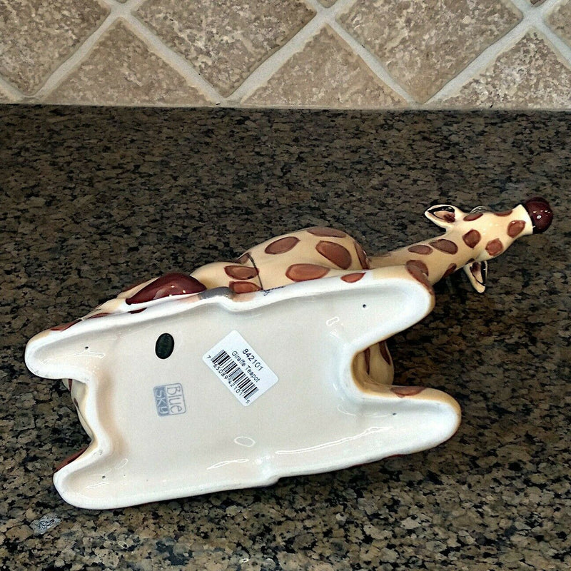 Load image into Gallery viewer, Giraffe Ceramics Teapot Collectible Animal Decor Blue Sky by Lynda Corneille