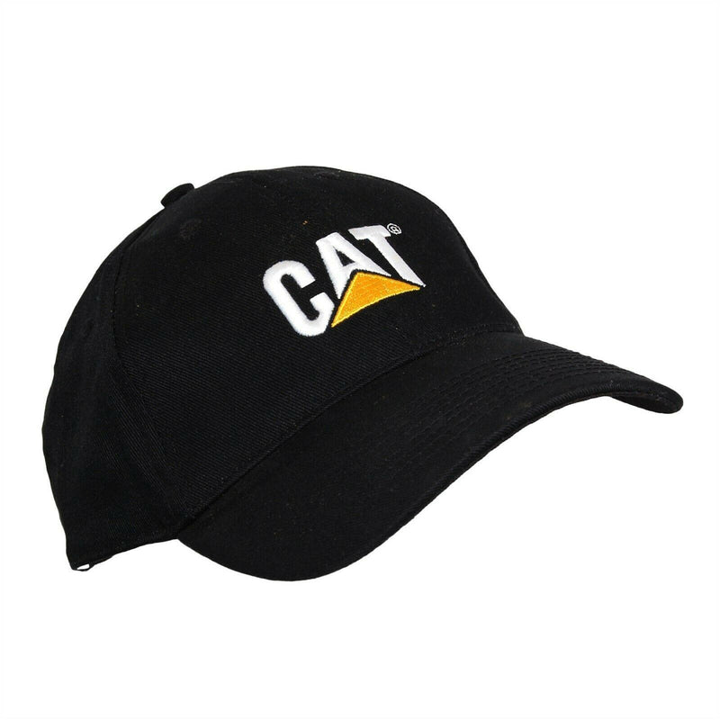 Load image into Gallery viewer, Caterpillar CAT Hat 5 Panel Adjustable Black Ball Cap