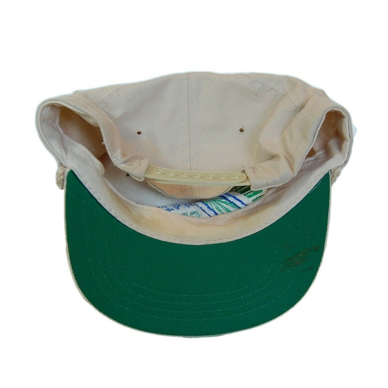 Load image into Gallery viewer, Unity Grain and Supply Co Hat 5 Panel Ball Cap Light Tan Snapback Adjustable