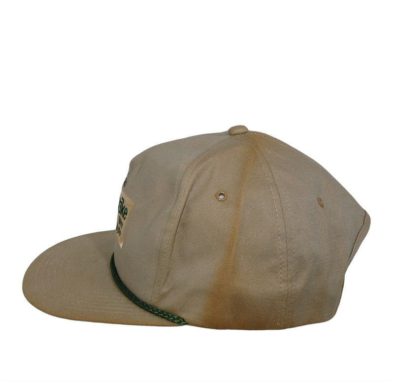 Load image into Gallery viewer, Broadstrike Weed Control Farm Hat 5 Panel Ball Cap Tan Adjustable DowElanco