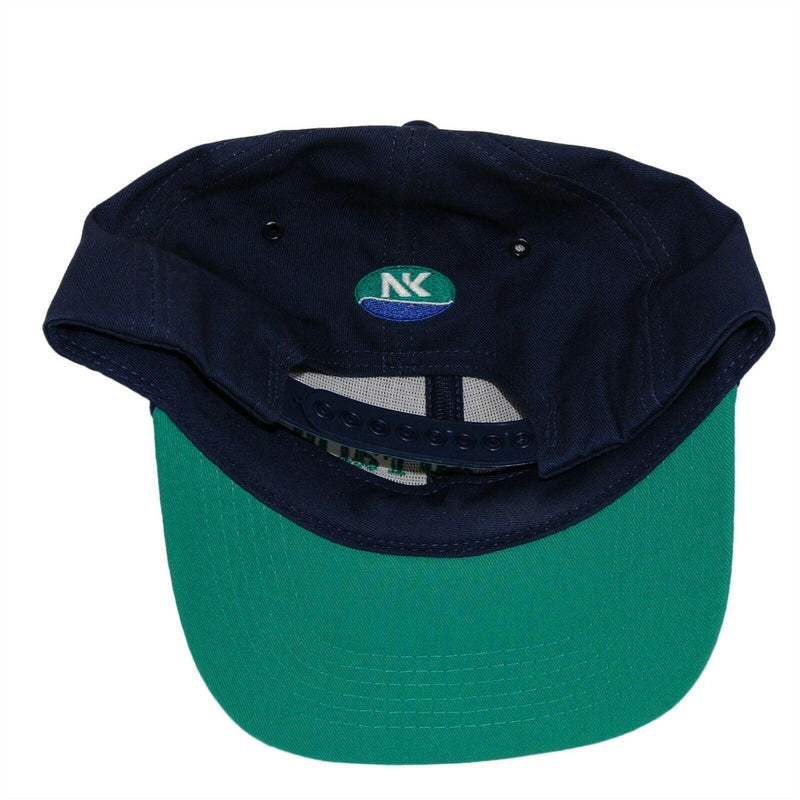 Load image into Gallery viewer, Born to Farm Hat 5 Panel Ball Cap Navy Blue and Green Adjustable Snapback