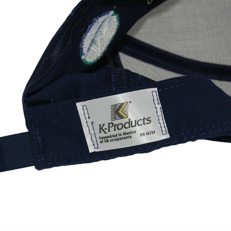 Load image into Gallery viewer, Born to Farm Hat 5 Panel Ball Cap Navy Blue and Green Adjustable Snapback