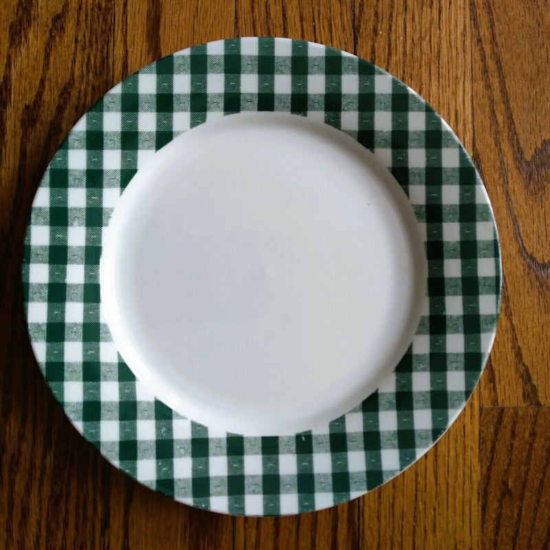 Load image into Gallery viewer, Cordon Bleu Summertime Plaid Set of 4 Salad Plates Green, Yellow, Red, Blue 8”