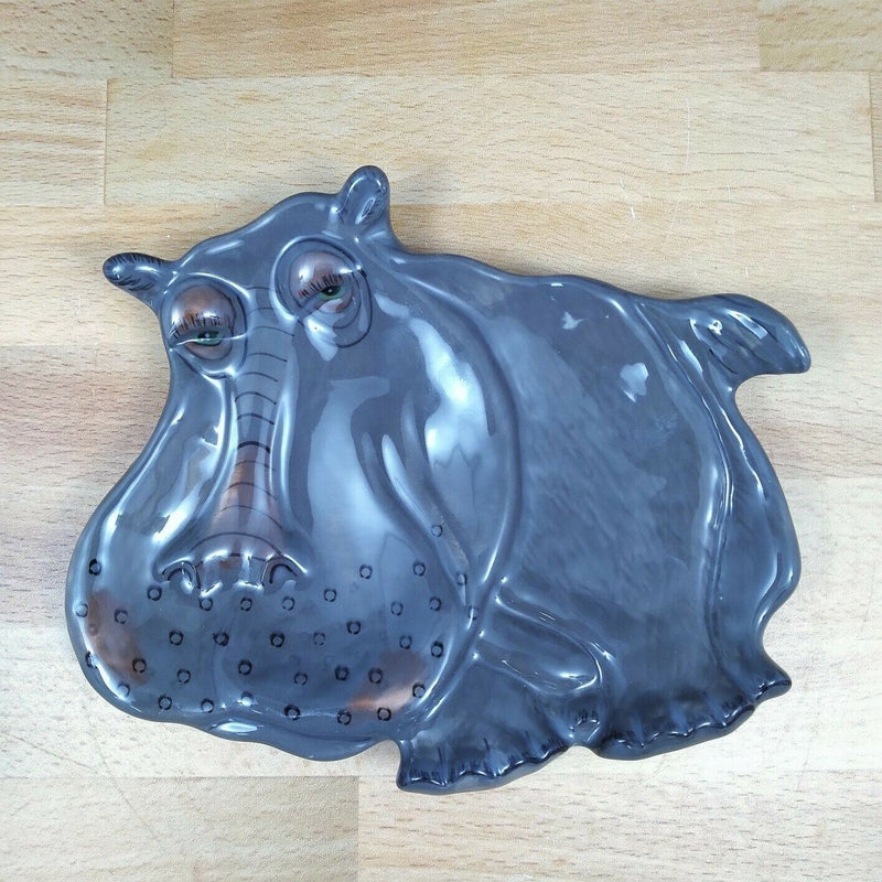 Load image into Gallery viewer, Hippo Spoon Rest Ceramic by Blue and Sky Lynda Corneille Kitchen Decor