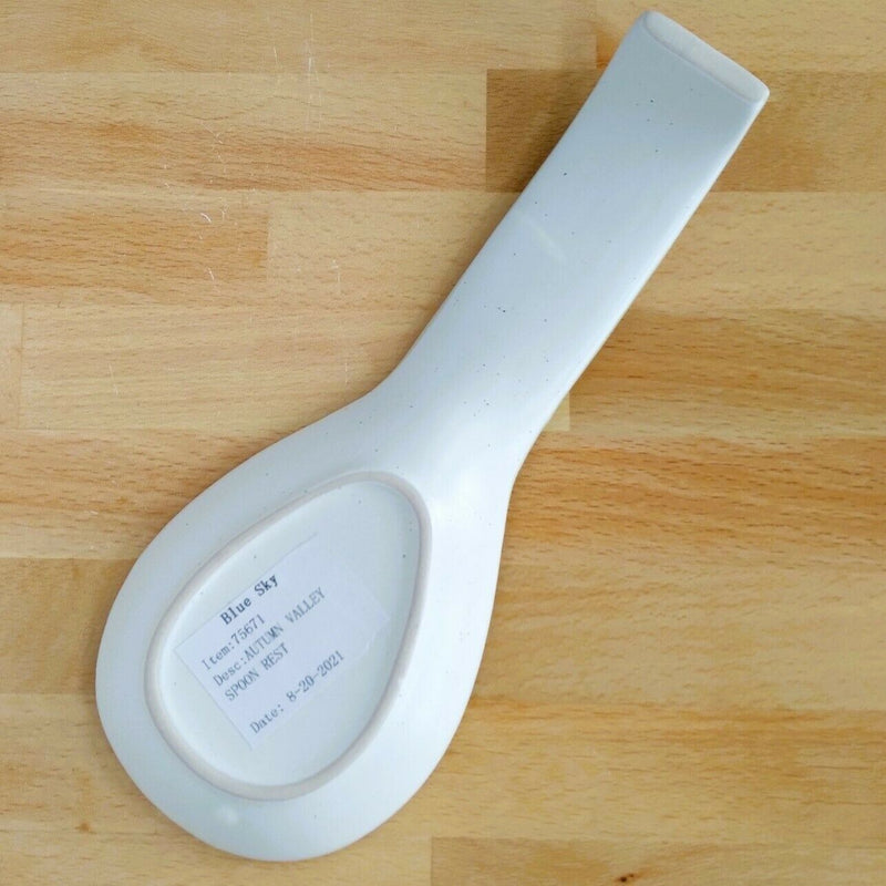 Load image into Gallery viewer, Autumn Valley Flower Spoon Rest Ceramic by Blue Sky Kitchen Floral Decor