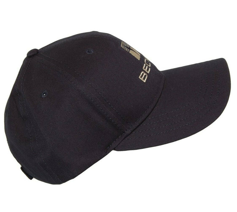 Load image into Gallery viewer, Beck's Farm Seed Hat 5 Panel Ball Cap Dark Blue Adjustable