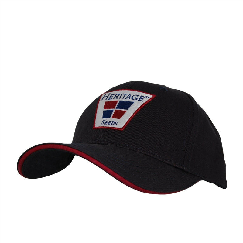 Load image into Gallery viewer, Heritage Seeds Farm Hat Diener Soybeans 5 Panel Ball Cap Black Adjustable