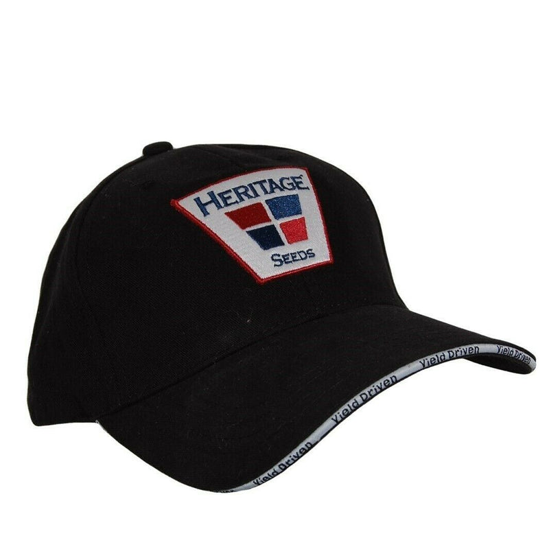 Load image into Gallery viewer, Heritage Seeds Genuity Hat Roundup Ready Diener Soybeans 5 Panel Ball Cap Black