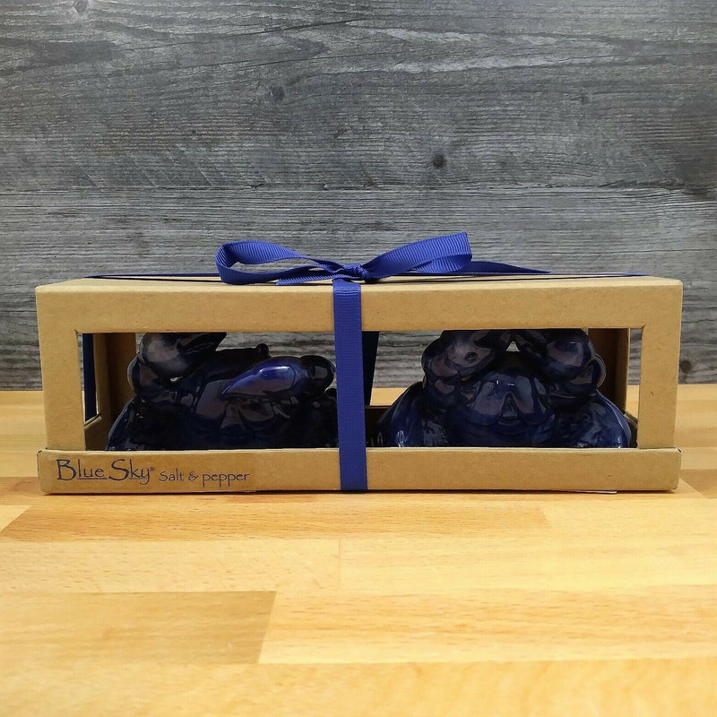 Load image into Gallery viewer, Blue Crab Salt Pepper Set Collectible by Blue Sky Clayworks