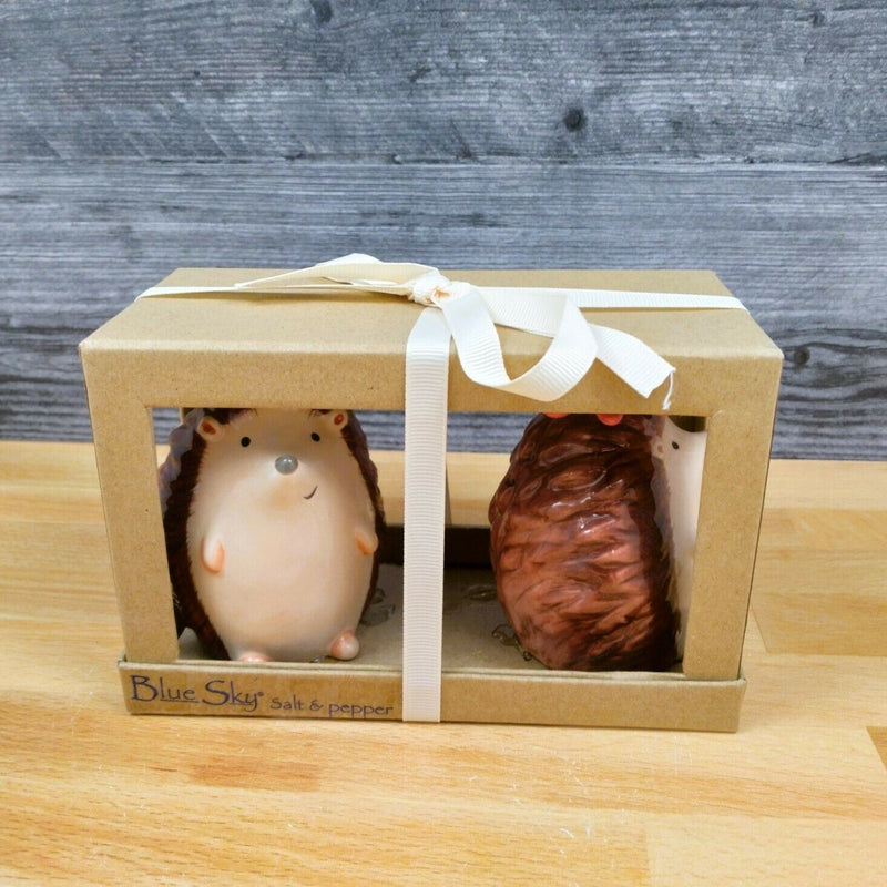 Load image into Gallery viewer, Hedgehog Salt Pepper Set Collectible by Blue Sky Clayworks