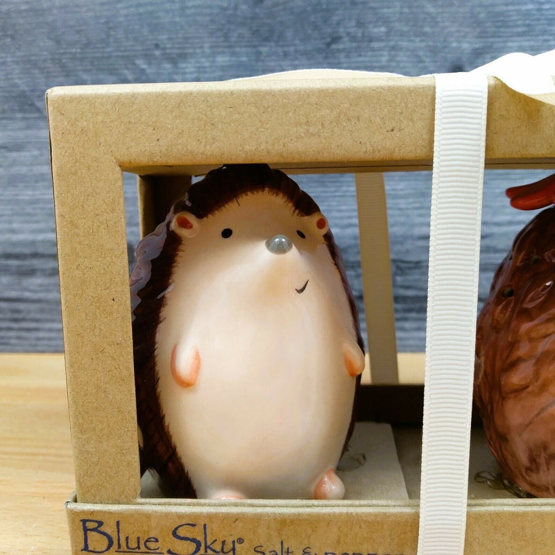 Load image into Gallery viewer, Hedgehog Salt Pepper Set Collectible by Blue Sky Clayworks