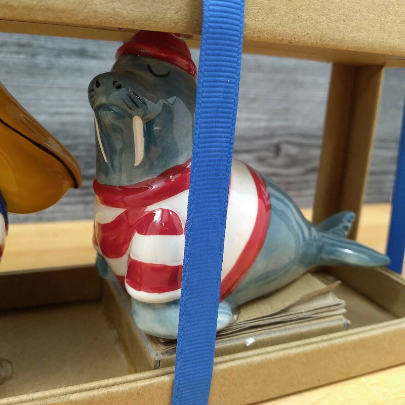 Load image into Gallery viewer, Sailor Buddies Salt Pepper Set Collectible by Blue Sky Clayworks