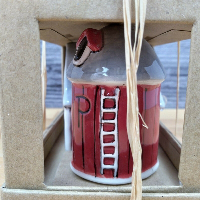 Load image into Gallery viewer, Barn and Silo Salt Pepper Farm Set Collectible by Blue Sky Clayworks