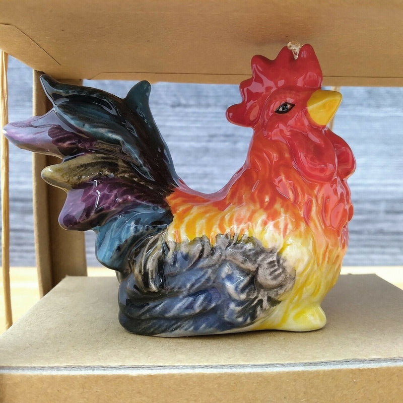 Load image into Gallery viewer, Roosters Salt Pepper Set Farm Scene Country Collectible by Blue Sky Clayworks