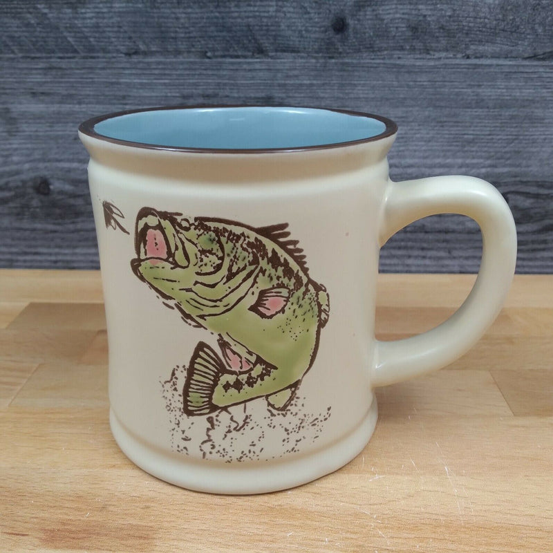 Load image into Gallery viewer, Jumping Rainbow Trout Fish Coffee Mug 18oz (532ml) Beverage Cup