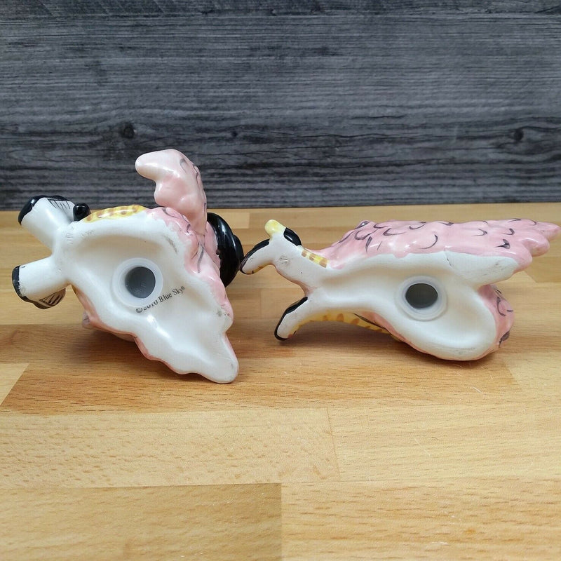 Load image into Gallery viewer, Pink Flamingos Salt and Pepper Set Collectible Ceramic by Blue Sky Goldminc