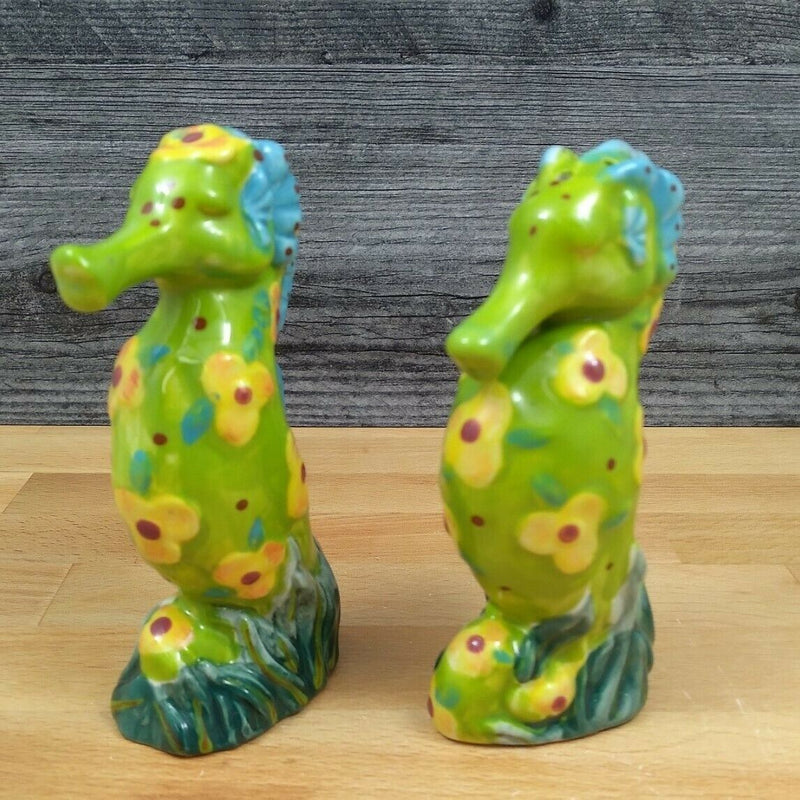 Load image into Gallery viewer, Sea Horse Nautical Salt and Pepper Set Collectible by Blue Sky Clayworks