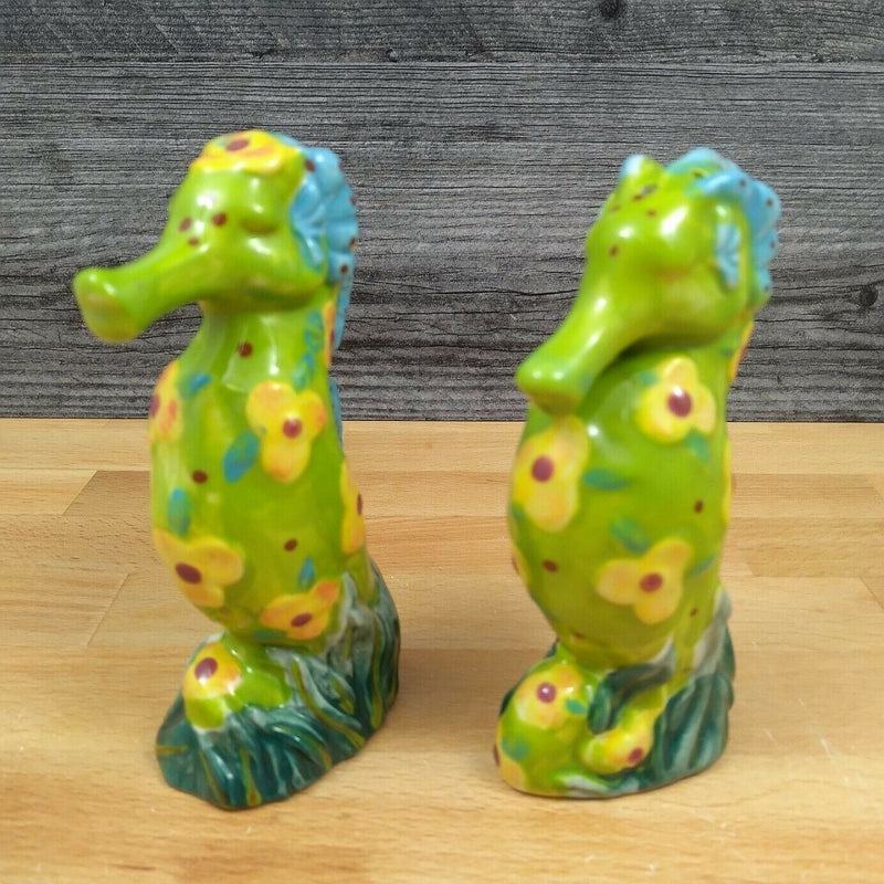 Load image into Gallery viewer, Sea Horse Nautical Salt and Pepper Set Collectible by Blue Sky Clayworks