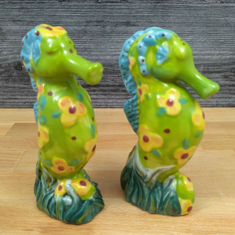 Load image into Gallery viewer, Sea Horse Nautical Salt and Pepper Set Collectible by Blue Sky Clayworks
