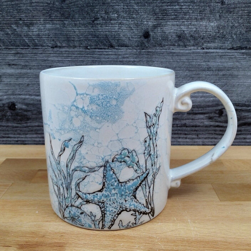 Load image into Gallery viewer, Star Fish Ceramic Coffee Mug Sea Nautical Beverage Cup 21oz (621ml) by Blue Sky