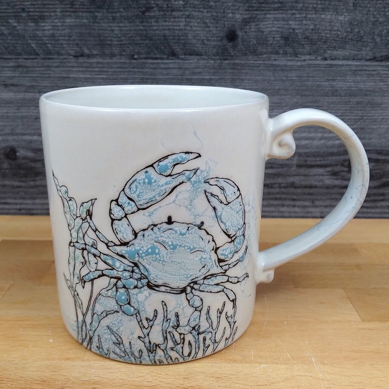 Load image into Gallery viewer, Crab Ceramic Coffee Mug Sea Nautical Beverage Cup 21oz (621ml) by Blue Sky