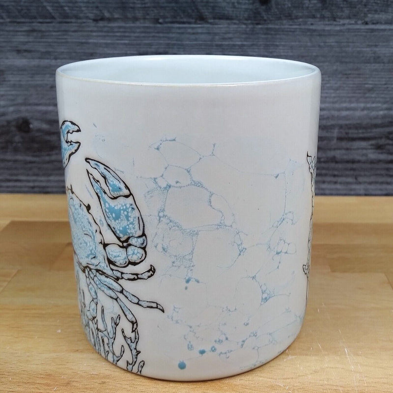 Load image into Gallery viewer, Crab Ceramic Coffee Mug Sea Nautical Beverage Cup 21oz (621ml) by Blue Sky