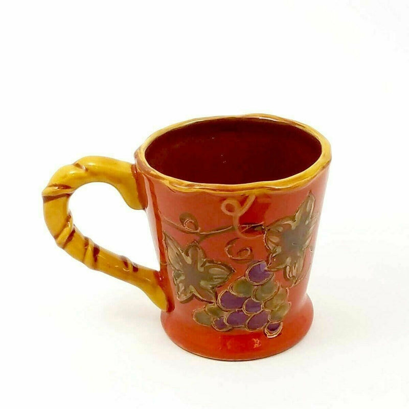 Load image into Gallery viewer, Coffee Mug Floral Grape Vine Design Ceramic 16 oz Tea Cups